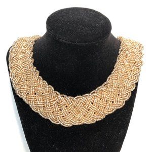 Gold beaded choker or necklace... gorgeous!